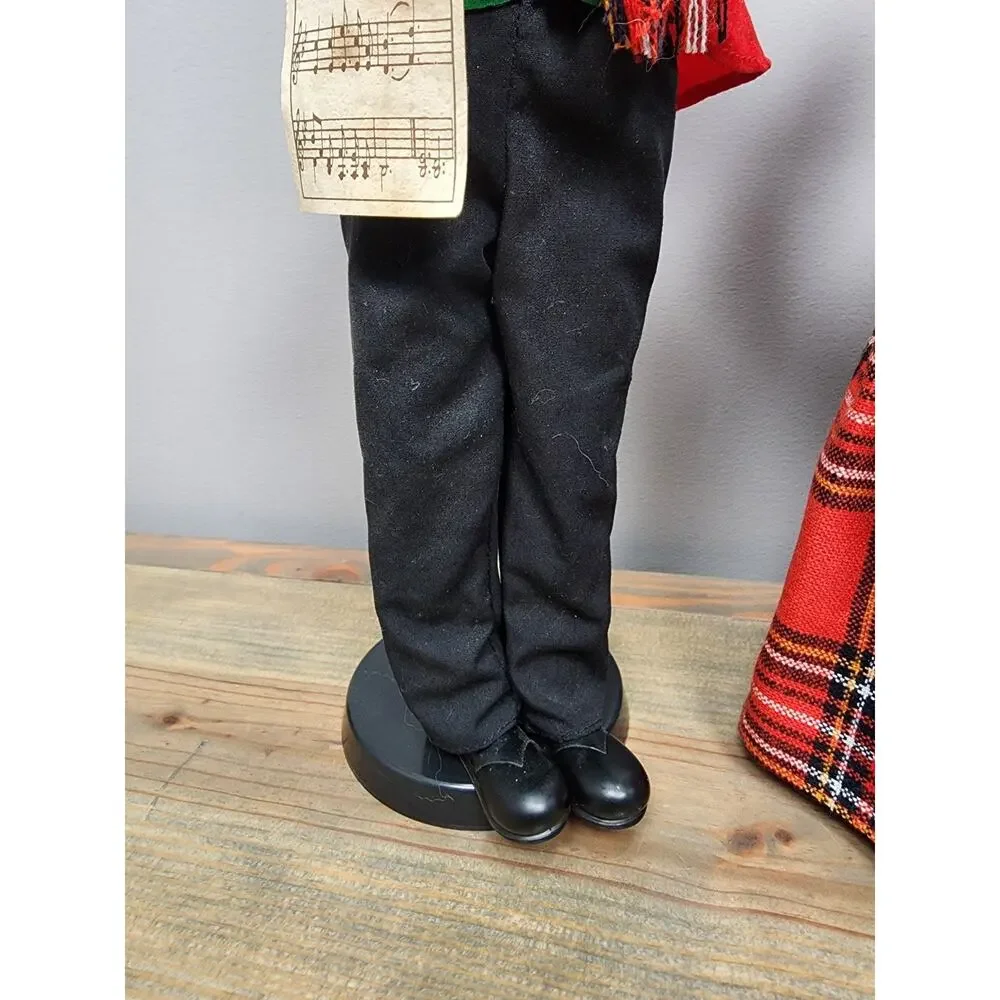 Vintage 1986 BRINN'S Collectible Edition Christmas Caroler Dolls Figurine Set
